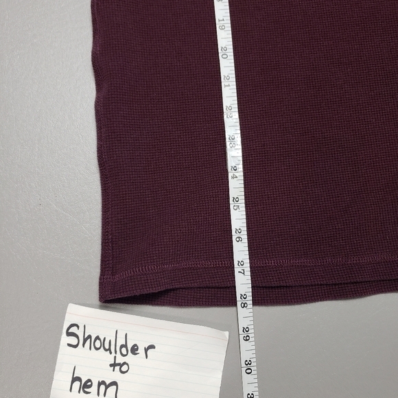 George mens maroon long sleeve thermal shirt size XL 46-48 - Picture 7 of 8
